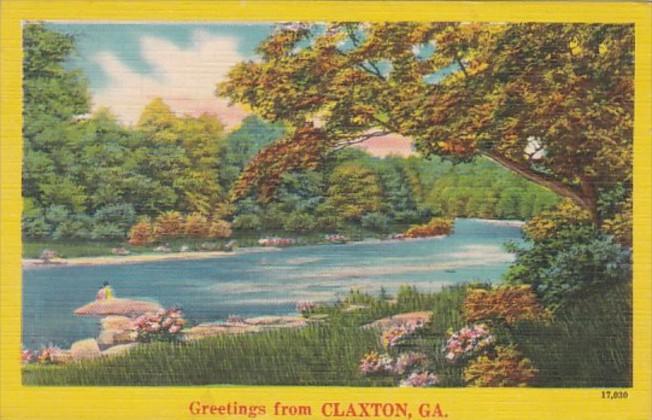 Georgia Greetings From Claxton 1952