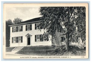 c1930's Alpha Kappa Pi House University Of New Hampshire Durham NH Postcard
