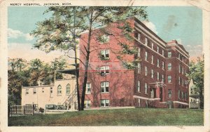MI, Jackson, Michigan, Mercy Hospital, Exterior View, Tichnor Bros No 125045