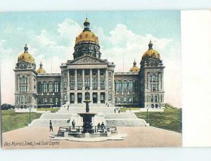 Divided-Back CAPITOL BUILDING Des Moines Iowa IA hJ5607