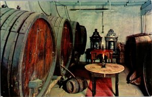 H.S. Gilbert Brewery Interior, Virginia City MT Vintage Postcard H77