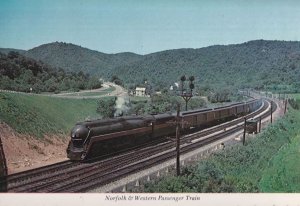 Northern & Western Passenger Train by Dixie Caverns USA Postcard