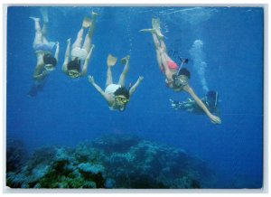 1976 The Coastal Waters of the Ryukyu Islands Okinawa Japan Postcard