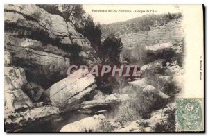 Old Postcard Environs of Aix en Provence Gorges de l'Arc