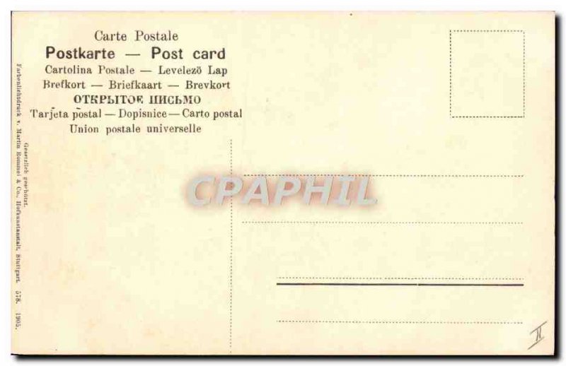 Postcard Old Insects Locust