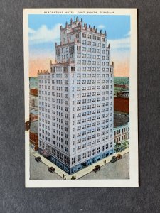 Blackstone Hotel Fort Worth TX Litho Postcard H2303081559