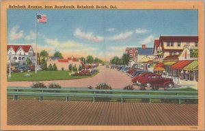 Postcard Rehoboth Avenue From Boardwalk Rehoboth Beach DE