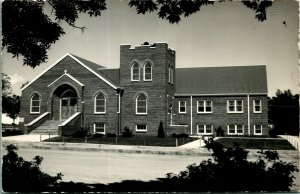 RPPC First Methodist Church Haxtun Colorado CO 1952 UNP Dedication Postcard B6