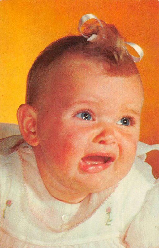 Rehoboth Beach Delaware Greetings Baby Portrait Crying Postcard AA39897