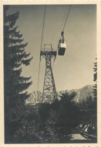 Cable car cableway telpher rppc Innsbruck Austria