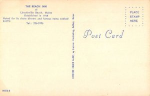 Lincolnville Beach The Beach Inn Vintage Postcard AA45054