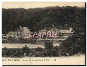 Old Postcard Bagnoles De L Orne Lake Station Garden