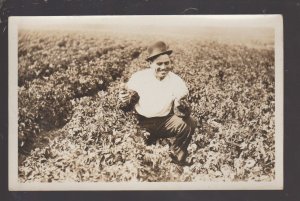 Timber Lake SOUTH DAKOTA RPPC c1910 POTATO HARVEST Farm Farming CUNDILL SD #2