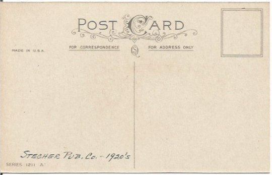 Wishes Beautiful Spring Country Cottage Scene 1920 Stecher Publishing Easter Gre