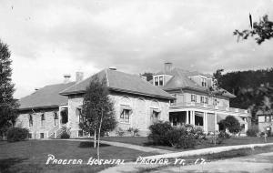 Proctor Vermont Hospital Street View Real Photo Antique Postcard K16445