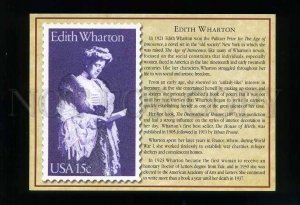 208021 USA Great American Writer Edith Wharton postcard