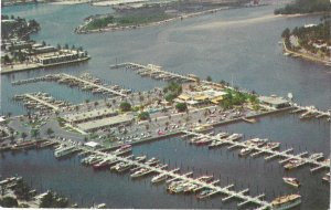 Air View of Bahia Mar Yacht Basin in Fort Lauderdale Florida