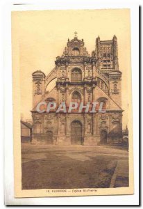 Auxerre Postcard Ancient Church St Pierre