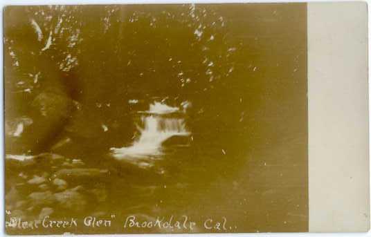 RPPC Silver Creek Glen, Brookdale California CA, Sailboat Real Photo 1905-1908