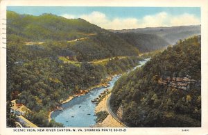 Scenic View - New River Canyon, West Virginia WV  