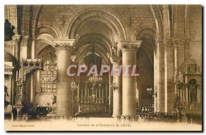 Old Postcard Interior of the Cathedral of Laval