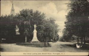 Flemington NJ Main St. Down Branch St. c1910 Postcard