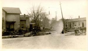 OH - Dayton. March 1913 Flood Aftermath, Jackson Street - RPPC  (PHOTO, not a...