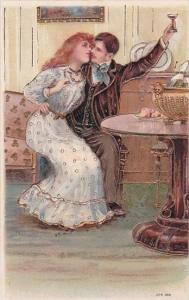 Romantic Couple Sharing A Drink