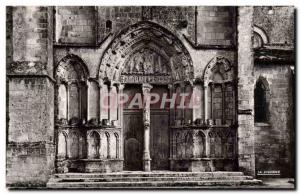 Postcard Modern Collegiate Church Saint Emilion North Portal & # collegial 39...