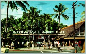International Marketplace Waikiki Honolulu Hawaii HI UNP Chrome Postcard G7
