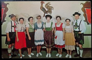 Vintage Postcard 1989 Frankenmuth Bavarian Inn Staff