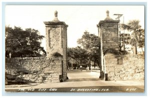 c1920s The Old City Gate, St. Augustine Florida FL RPPC Unposted Postcard