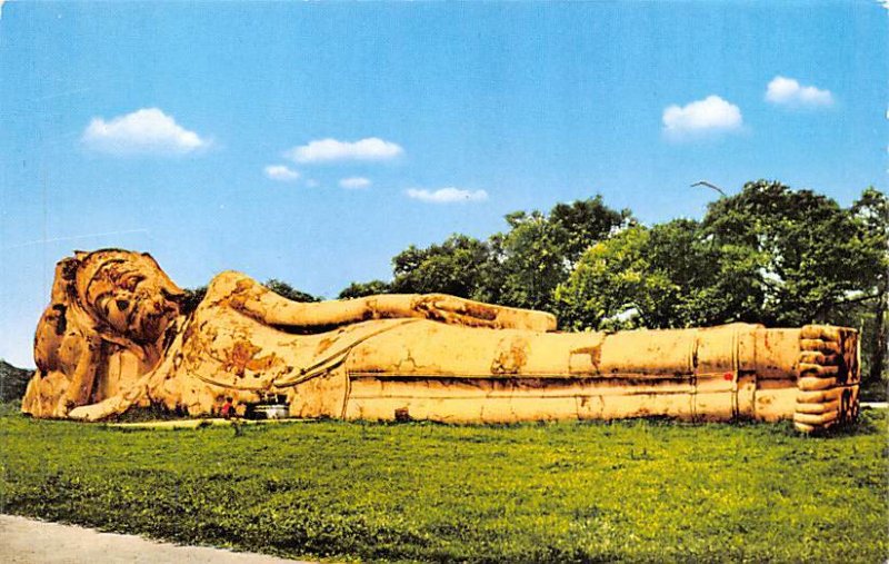 Image of reclining Buddha Ayudhya Thailand Unused 