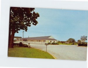 Postcard Motel Ding East Fremont Ohio USA