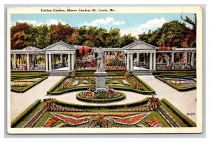 Italian Garden Shows Garden Park St Louis Missouri MO UNP WB Postcard Z10