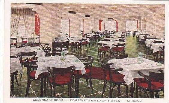 Illinois Chicago Edgewater Beach Hotel Colonnade Room