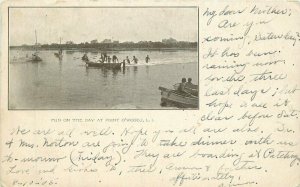 O'Woods Long Island  New York Postcard Fun on the Bay undivided 22-1652