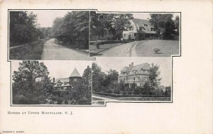 Homes at Upper Montclair, New Jersey, 1898 Postcard, Unused 