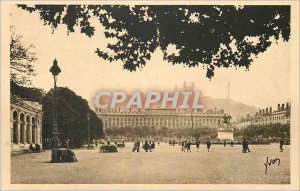 Postcard Old Lyon (Rhone) La Douce France Place Bellecour