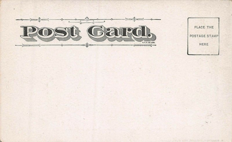 Battle Ground, Campbell's Island, Moline, Illinois, Very Early Postcard, Unused 