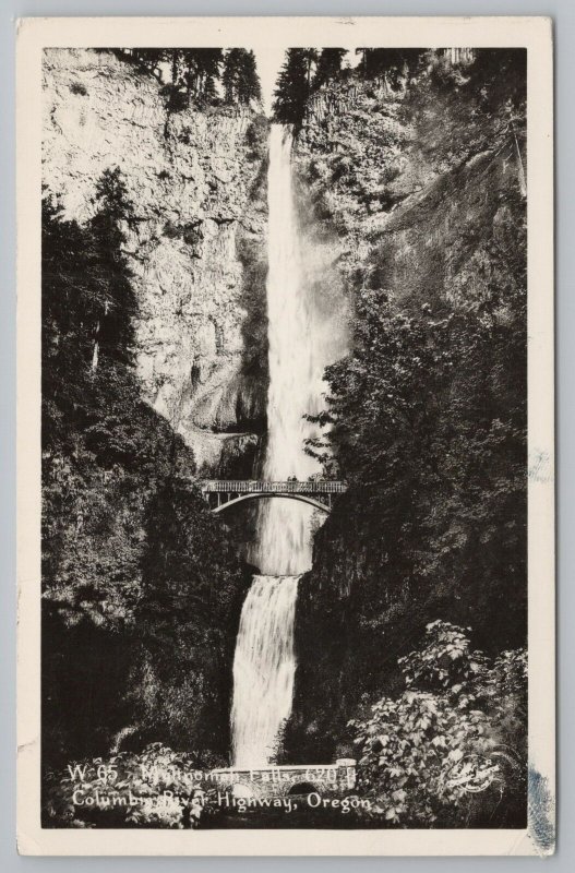 Real Photo Postcard~Multnomah Falls Columbia River Hwy~RPPC 