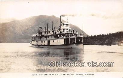 Real photo - Str Tutshi WPYR Carcross, Yukon, Canada Ship Unused 