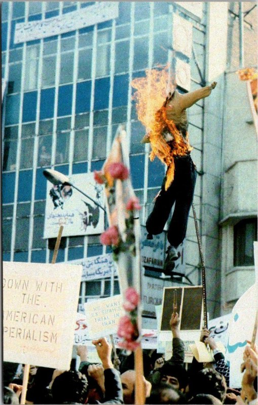 President Jimmy Carter Burned In Effigy Teheran Iran