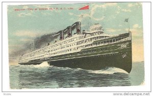 Steamer/Ship City Of Detroit III, D. & C. Line, PU-1912