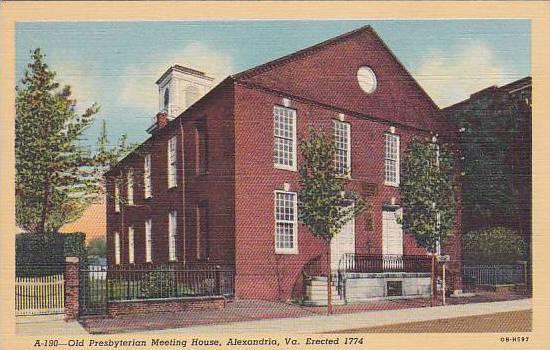 Virginia Alexandria Old Presbyterian Meeting House