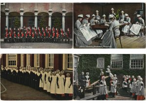 ORPHANAGE AMSTERDAM NETHERLANDS 21 Vintage Postcards pre-1920 (L4354)