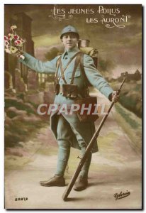 Old Postcard Fancy Man Army Soldier Hairy