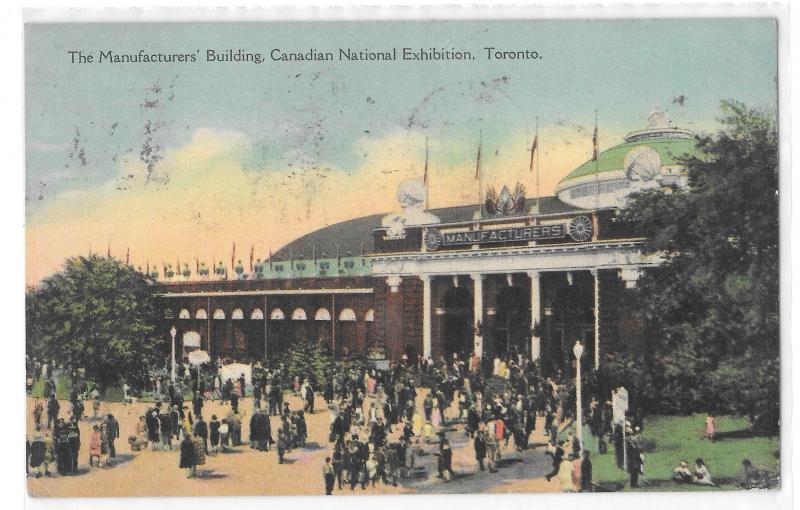 Canadian National Exhibition Toronto Slogan Cancel 1935 Manufacturers Building