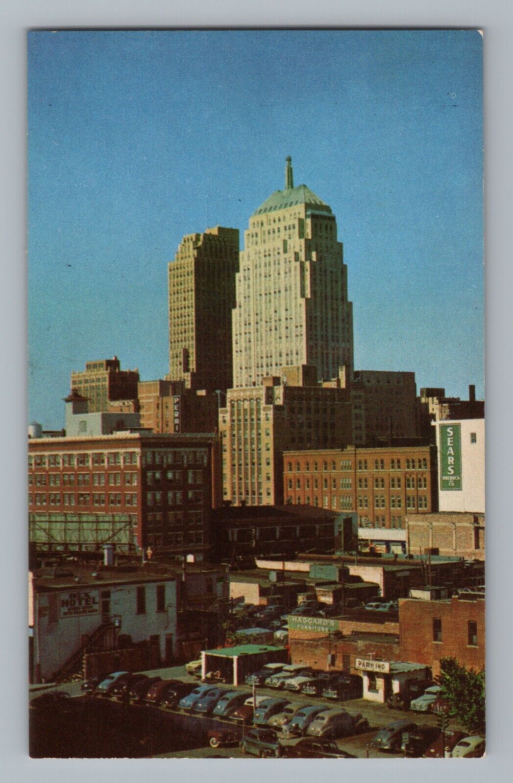 Skyline Post Office Oklahoma City Vintage Postcard United States