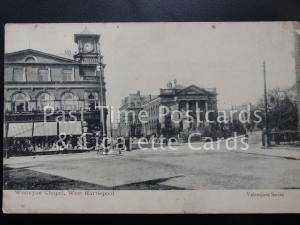 Durham WEST HARTLEPOOL Wesleyan Chapel shows GRAY PEVERELL DRESS MAKER c1903